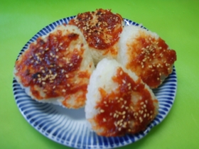 鯛みそで焼きおにぎり