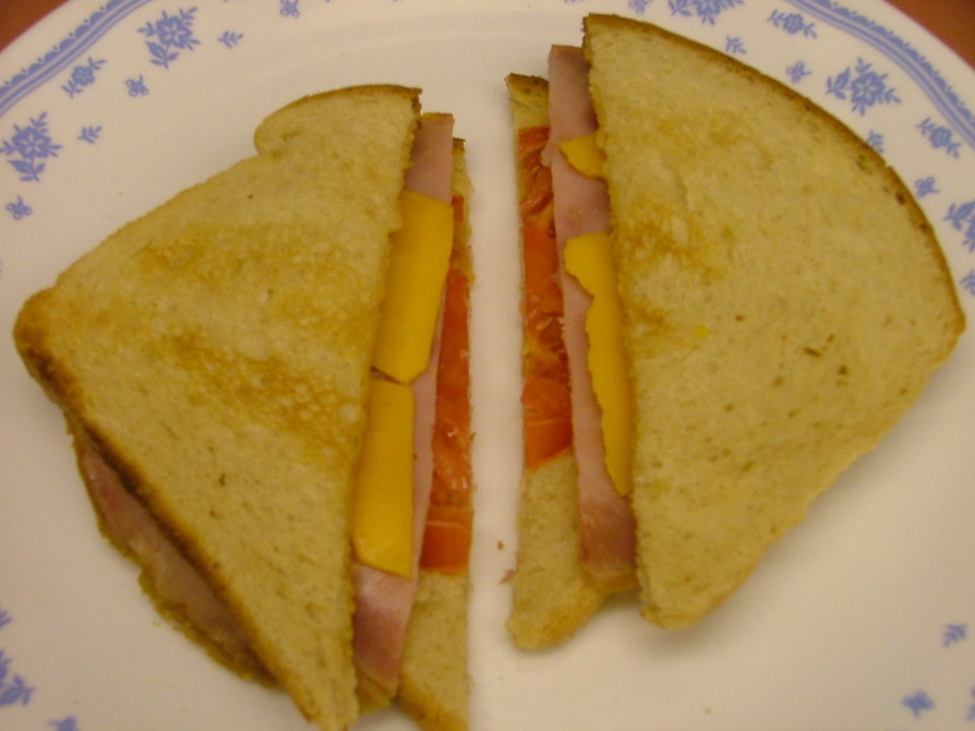 アメリカ　夏のトマトチーズサンドイッチの画像