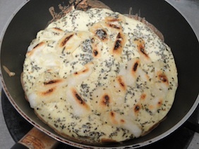 薄切り餅の卵バジル蒸しの画像