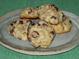 オートミール&クランベリーのクッキーの画像