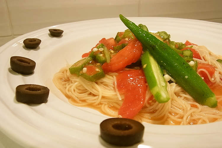 トマトの冷製パスタ レシピ 作り方 By れな犬 クックパッド