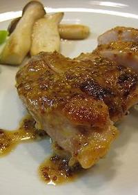 鶏モモ肉のハニーマスタード焼き