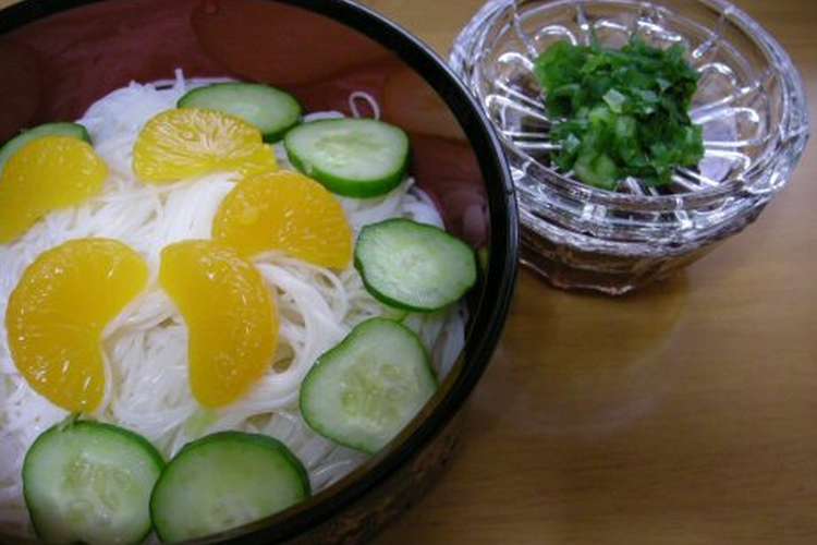 夏だ そうめんにきゅうりを散らそう レシピ 作り方 By あんらくに クックパッド 簡単おいしいみんなのレシピが354万品