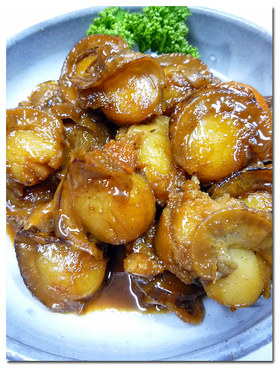 帆立大蒜醤油煮 ♪ IN バター ♪