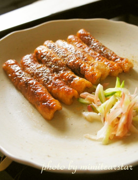 御弁当に◇ちくわでうなぎ蒲焼き風