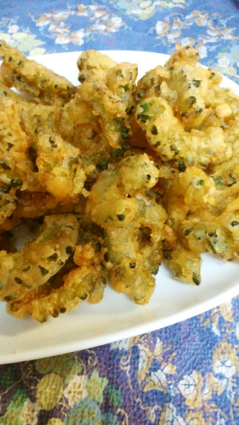 揚げないゴーヤの唐揚げ つまみに最高 レシピ 作り方 By 海ママ クックパッド 簡単おいしいみんなのレシピが360万品