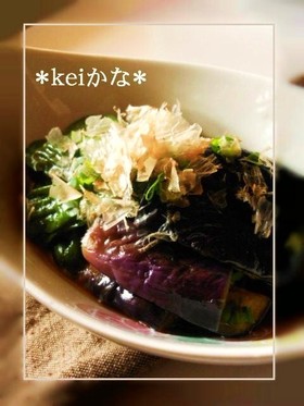 ナスとししとうの簡単レンジ揚げ浸し