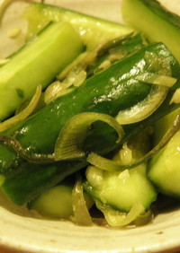 胡瓜と香味野菜の漬物