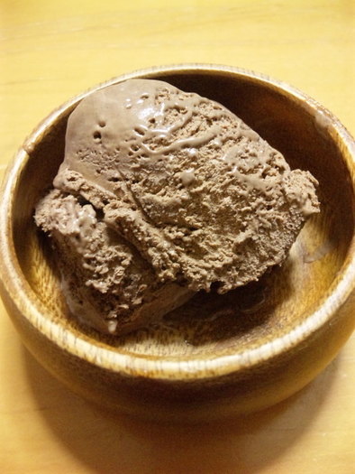余ったホイップクリームで濃厚ココアアイスの写真