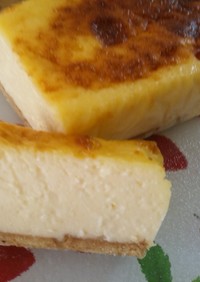 プロセスチーズで半生ケーキ