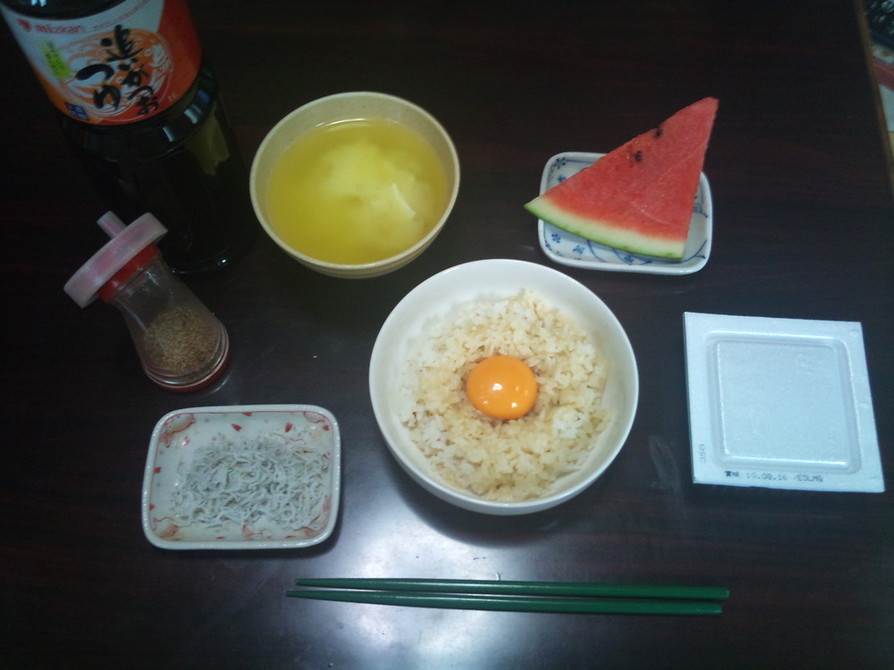 超ド級の朝食メジャーリーガー　「ＴＫＧ」の画像