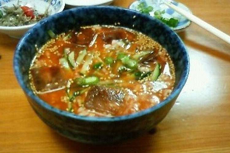 夏にぴったりの冷たい味噌汁 韓国式冷汁 レシピ 作り方 By ソナタさん クックパッド 簡単おいしいみんなのレシピが355万品