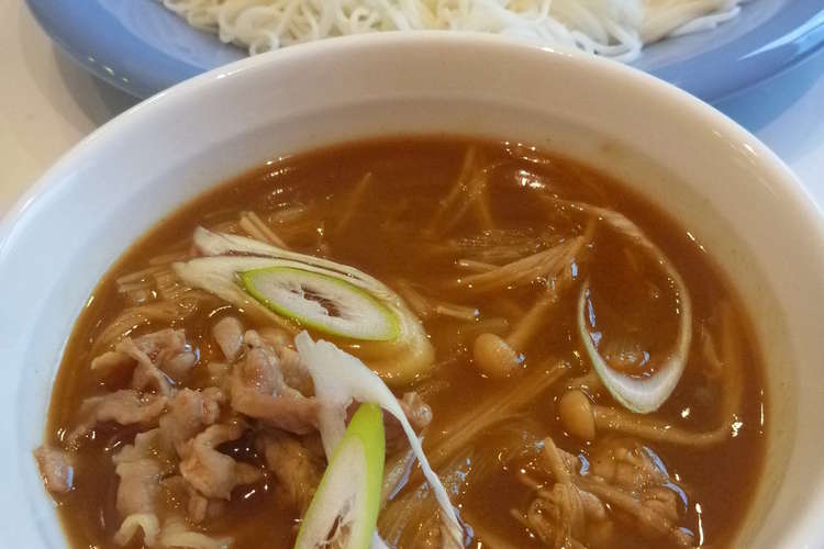 食べ過ぎ注意 ネギ豚カレーつけ汁素麺 レシピ 作り方 By いけいけー クックパッド