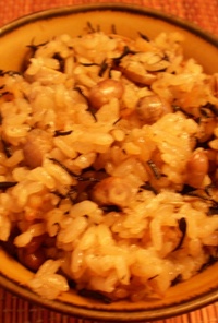 ☆節分（煎り）大豆とひじきの炊き込みご飯