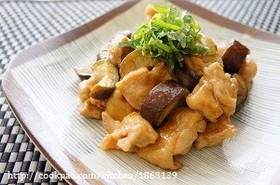 鳥 もも肉 ナス