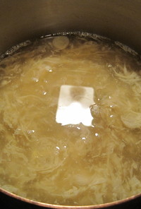 沈まない卵スープ　（分量変更）