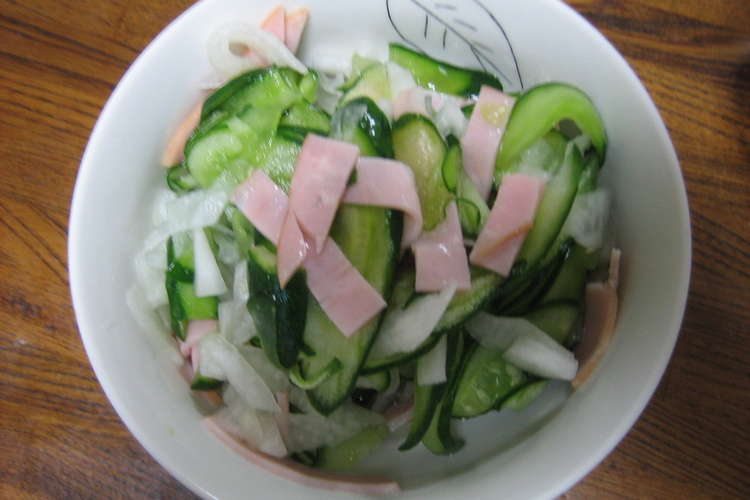 胡瓜と大根とハムの酢の物 レシピ 作り方 By ほくみん クックパッド