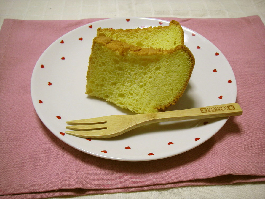 米粉のしっとりシフォンケーキ（プレーン）の画像