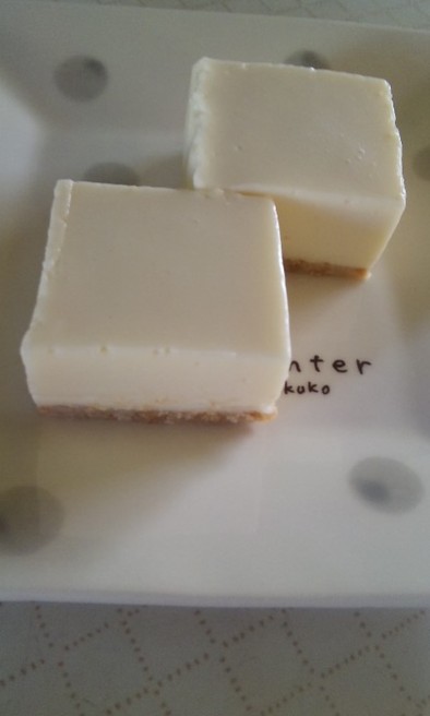 レアチーズケーキ【豆乳で】の写真