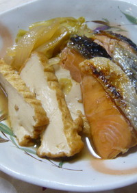 鮭とキャベツの味噌バター煮