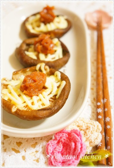 ✿お弁当やおつまみに♡椎茸の梅マヨ✿の写真