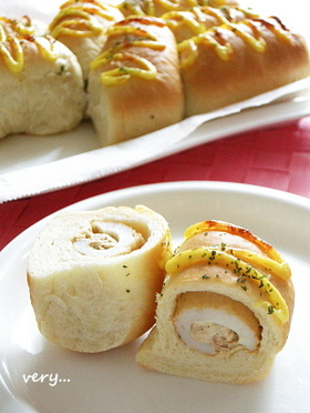 ルクエで焼こう♪フワフワちくわパン