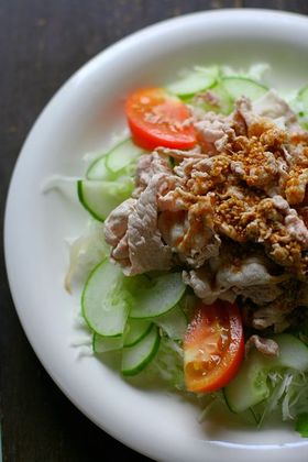野菜たっぷりの冷しゃぶ