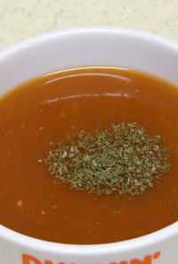 トマトとピーマンの冷製スープ