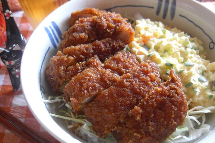 ソースチキンカツ丼 タルタルソース添え レシピ 作り方 By Bastetバステト クックパッド