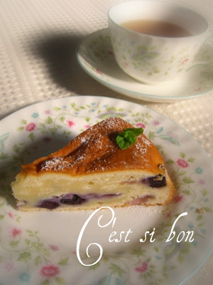 フレッシュブルーベリーのヨーグルトケーキの画像