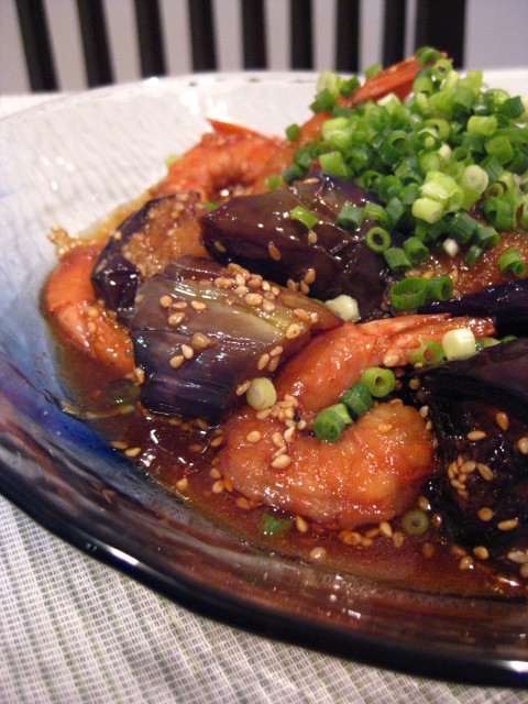 絶品ダレで！茄子と海老の韓国風揚げびたしの画像