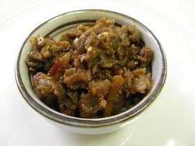 ピリ辛 牛肉のしぐれ煮 生姜 鷹の爪