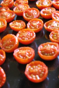 オーブンの余熱で作るドライトマト