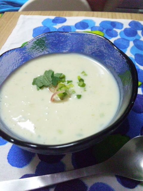 冷製豆腐の薬味スープの画像