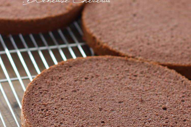 ふわふわしっとり チョコスポンジケーキ レシピ 作り方 By れっさーぱんだ クックパッド 簡単おいしいみんなのレシピが355万品