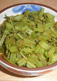 韓国しそ（えごま）の茎の中華風味の甘辛煮