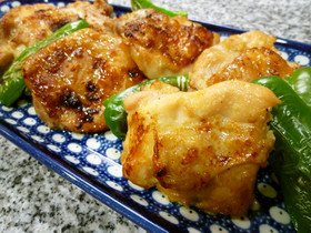 鶏もも肉のにんにく・生姜漬け焼き