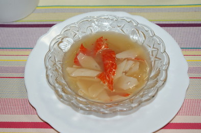 冬瓜＆カニカマのスープ＊冷やし鉢の写真