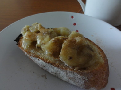 とろりん♡バナナトーストの写真