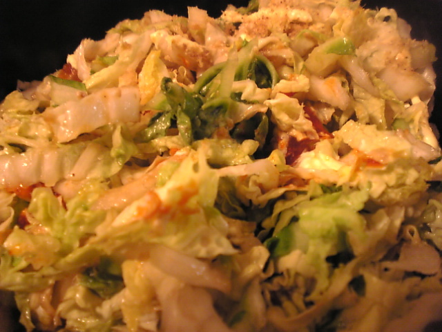 白菜の焼肉のタレコチュジャンマヨ和えの画像