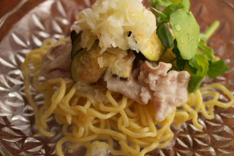 ネギ塩だれで冷やしラーメン レシピ 作り方 By Uiの野菜 クックパッド