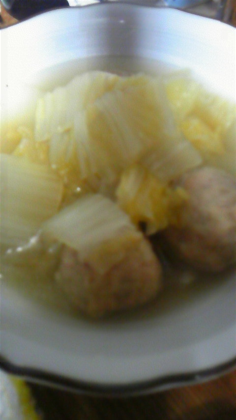 簡単☆白菜鶏団子コンソメ煮の画像