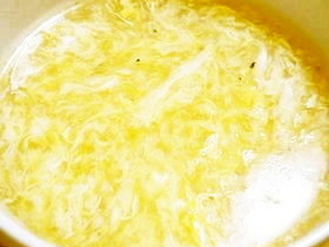 卵がふわとろ！中華たまごスープ
