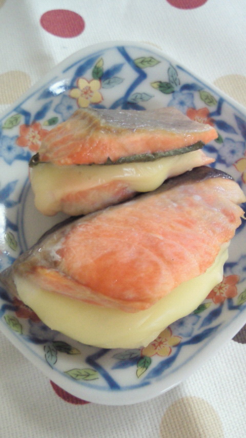 お弁当☆鮭の大葉チーズはさみの画像