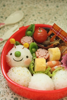簡単キャラ弁♪初心者さん向けイモムシ君