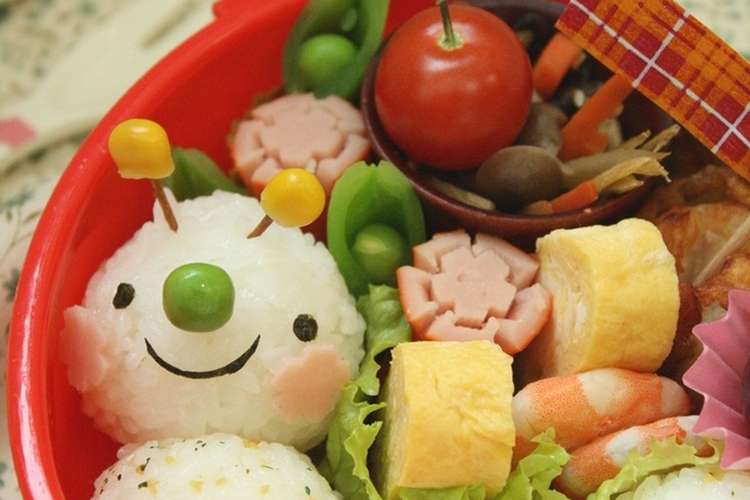 簡単キャラ弁 初心者さん向けイモムシ君 レシピ 作り方 By Asamimaeda クックパッド 簡単おいしいみんなのレシピが376万品
