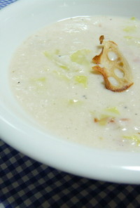 うま(♥´ω`)長芋と蓮根の食べるスープ