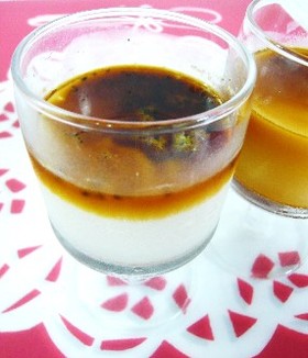 豆乳プリン★プレーンと黒ゴマきな粉