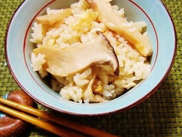 エリンギdeなんちゃって松茸ご飯 レシピ 作り方 By Shokenママ クックパッド