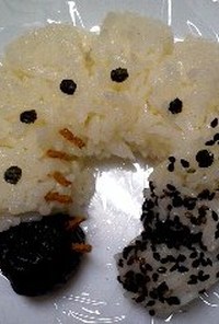 弁当にも✿　ご飯でかぶと虫の幼虫